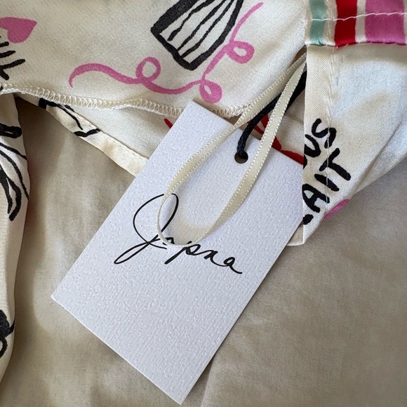 Japna NWT scarf bandana tank Paris French print the back size large - Picture 6 of 9